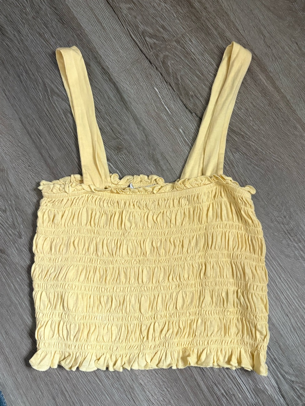 American Eagle Smocked Tank Top - Yellow